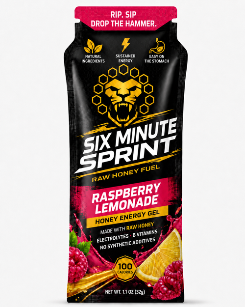 Six Minute Sprint Raspberry Lemon Pouch — front of pack